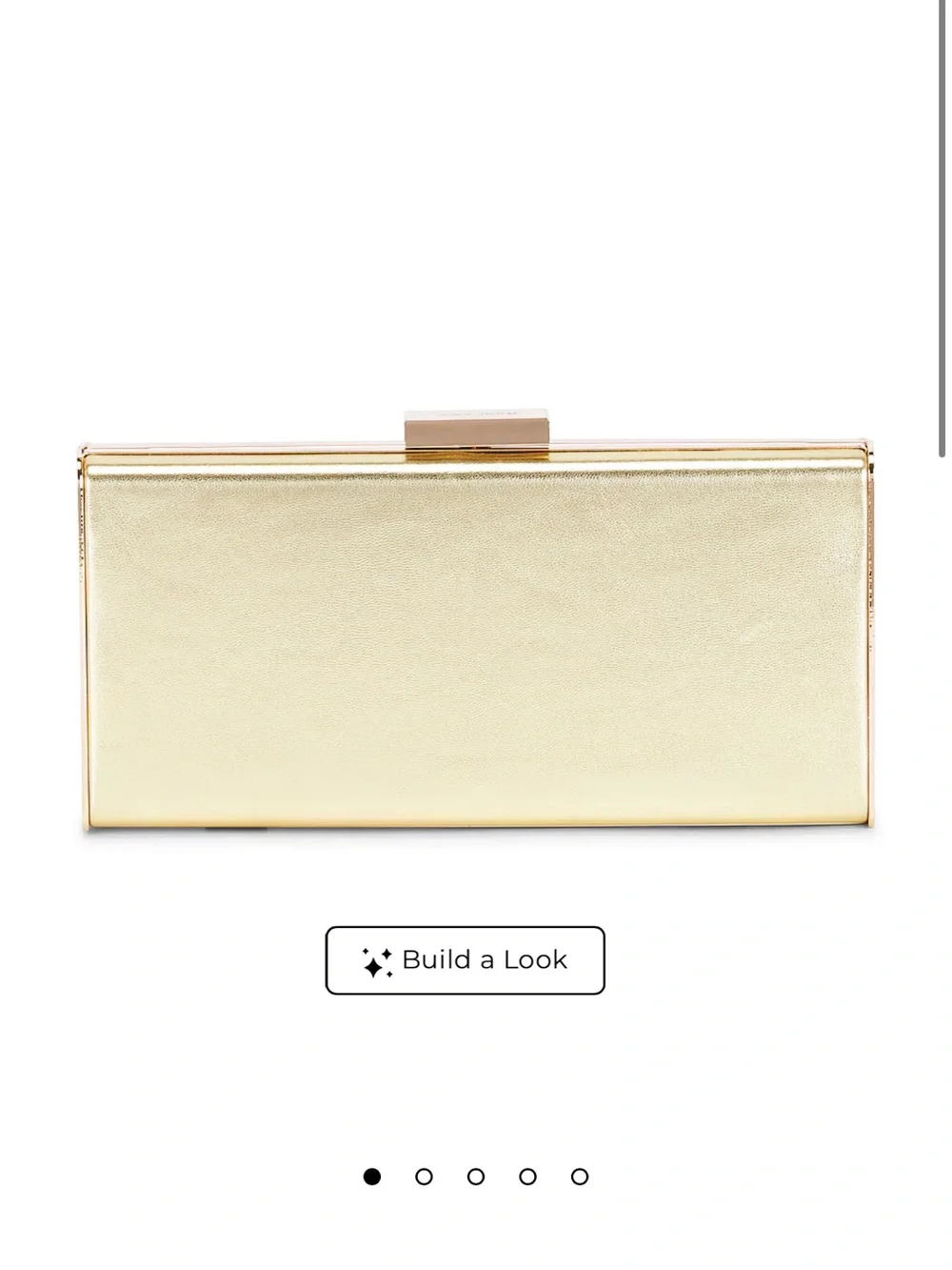 Metallic Gold Olga Berg Clutch